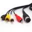 Cáp liên kết nam có thể hoán đổi nóng BTM DIN 5Pin sang 4RCA cho hệ thống TV và âm nhạc 720P