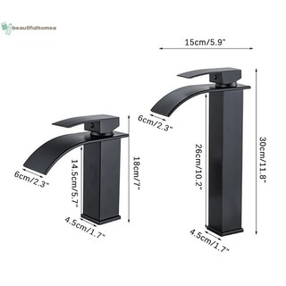 BeautifulHomeA Vòi Đen Có Vòi Cho Phòng Tắm Lababo – Vòi Bồn Rửa Mờ Nóng Lạnh Vòi Trộn Cho Chậu Rửa VN