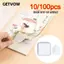 GETVOW 10 / 100 Miếng Dán Lập Thể, Sách Tam Giác Tự Dính Bảo Vệ Cạnh Chống Cong, Tấm Bảo Vệ Trong Suốt Chống Cuộn Cho Sổ Tay Trường Tiểu Học Sổ Tay