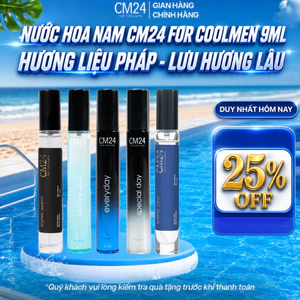 Nước Hoa Nam Cao Cấp Hương Nam Tính, Mạnh Mẽ Lưu Hương Đến 8H CM24 by Coolmen 9ml