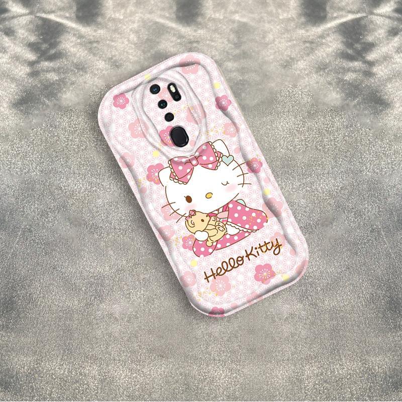 Ốp Silicon Hoạt Hình Cho OPPO A9 2020 A5 2020 Vỏ Điện Thoại Mềm Cầm Tay 3D TPU Kitty Sinh Viên Ốp Lưng Chống Sốc