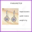 Hoa Stamen Bông Tai Ánh Sáng Sang Trọng Tính Khí Giả Moissanite Tai Móc Bông Tai Nữ