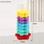 AA 1 Bộ Bé Quay Staing Đồ Chơi Xếp Hình Montessori Xoay Cầu Vồng Tháp Trẻ Em Phát Triển Kỹ Năng Vận Động Trò Chơi Trẻ Em Tặng VN