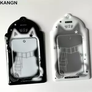 KANGN Photocard, Giá đỡ Photocard mèo đen đa chức năng, Tay áo thẻ lưu trữ ảnh 3 inch