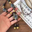 Mới Phong Cách Trung Hoa Gốm Hoa Đính Hạt Vòng Cổ Nữ Tua Dài Mặt Dây Chuyền Áo Len Dây Xích Retro Xương Đòn Dây Xích