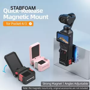 Giá đỡ bộ chuyển đổi STABFOAM, Giá đỡ kẹp từ tính phát hành nhanh ổn định, Giá đỡ có thể điều chỉnh nhẹ cho phụ kiện máy ảnh DJI Osmo Pocket 4 3