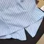 Áo sơ mi thiết kế ngắn tay polo sọc phong cách Preppy xếp ly mùa hè Phong cách mới Sweet Spicy All-Match Top