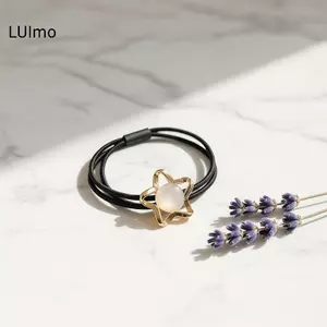 LUImo Thanh Lịch Mềm Mại Cotton Scrunchies Chống Trơn Trượt Dây Buộc Tóc Cho Nữ Bé Gái Xoăn Tóc Thẳng Mặc Hàng Ngày Phụ Kiện Tóc SBS
