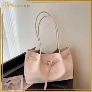 Siyuyan Thời Trang Dung Tích Lớn Túi Tote Nữ Túi Xách Di Động Du Lịch Đi Làm Túi Đeo Vai Da PU Mềm Màu Nguyên Chất Túi Nách VN