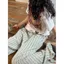 Quần Sọc Vải Lanh Cotton Nữ Mùa Hè Phong Cách Mới Rời Thẳng Nhỏ Eo Cao Drap Quần Ống Rộng Mỏng