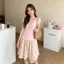 Bộ đồ nhỏ xinh xắn mùa hè dành cho nữ Áo thun ngắn tay có dây dáng ôm đẹp Váy hoa
