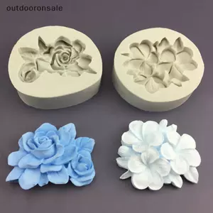 Khuôn Silicon Hình Hoa Cho Gardenia Plumeria Bánh Xà Phòng Thạch Kẹo Sô Cô La DIY FSI