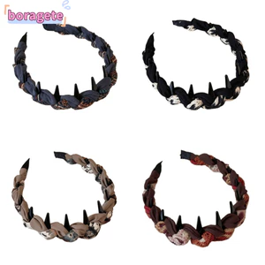 Băng đô đầu lâu cao BORAGETE, Băng đô rửa mặt chống trượt, Lược chải răng rộng thoải mái Băng đô nữ Quà tặng