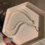 PNPIA- Mới Ngọc Trai Thanh Lịch Đính Hạt Choker Nelace Nữ Tinh Tế Hai Lớp Xương Đòn Dây Xích Nelace Trang Sức Cho Nữ Quà Tặng