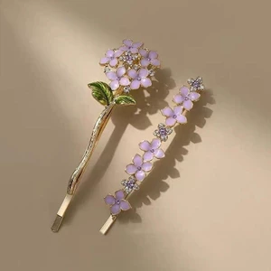 MAUROPOLI Ánh Sáng Sang Trọng Cao Cấp Wisteria Hoa Kẹp Tóc Nữ Tinh Tế Ngọt Nổ Tóc Gãy Bên Mỏ Vịt Kẹp Tóc Tươi Mũ Đội Đầu