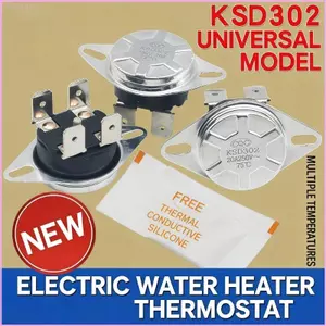 Công tắc giữ nhiệt Cinnan KSD302 cho công tắc điều khiển nhiệt độ máy nước nóng điện