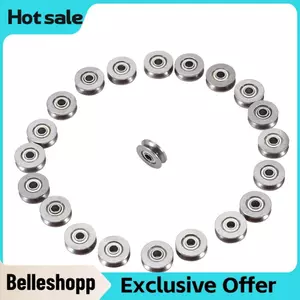 Belleshopp 20 CÁI V623ZZ Vòng bi rãnh chữ V (3x12x4mm) - Hướng dẫn đường ray thu nhỏ cho hệ thống chuyển động tuyến tính Đường ray CNC & ứng dụng đường ray Kết cấu thép cacbon