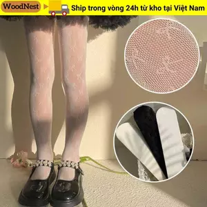 Vớ ren WOODNEST, Quần lót trẻ em công chúa mùa hè, Quần legging mỏng lưới trắng mềm mại cho bé