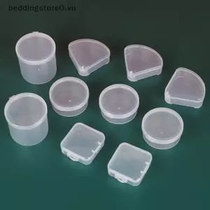 Hộp Nhựa COD Cho Tam Giác / Tròn / Vuông Puff Trong Suốt Bọt Biển Puff Di Động Du Lịch Mỹ Phẩm Túi Bảo Quản Mỹ Phẩm MỚI