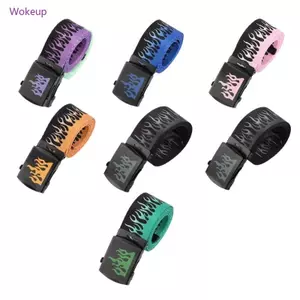 Woke Sáng Tạo Họa Tiết Ngọn Lửa Thắt Lưng Nylon Rộng Thắt Lưng Người Lớn Có Thể Điều Chỉnh Dây Thắt Lưng