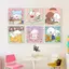 Ins Style Dễ Thương Bichon Frise Không Khung Vải Chống Thấm Nước Poster, Phim Hoạt Hình Cho Chó Nghệ Thuật Treo Tường Cho Phòng Ngủ Phòng Ăn Trang Trí Cửa Hàng Thú Cưng