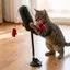 Đồ chơi đấm bốc mèo QEARY, Huấn luyện viên cào Cốc hút Đồ chơi túi đục lỗ cho thú cưng, Đồ dùng cho thú cưng Tự đứng Chống trầy xước Chống cắn Đồ chơi cho mèo tương tác trêu chọc mèo con
