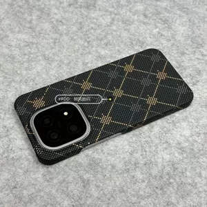 Thích hợp cho Ốp điện thoại IQOO15 Kẻ sọc lụa vàng dạ quang iqoo13 Kết cấu sợi Carbon Vỏ cứng mỏng không bao gồm tất cả