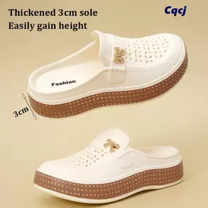 CQCJ Nữ, Dép Mùa Hè Thoáng Khí Chống Trơn Trượt, Dép Cổ EVA Nhẹ Thời Trang Cho Ngoài Trời Trong Nhà