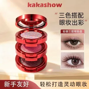 Nhãn hiệu mới nhấp nháy Ngọc trai ba màu phấn mắt Bầu không khí Cảm giác khoai tây nghiền Bảng phấn mắt Ngọc trai nhấp nháy