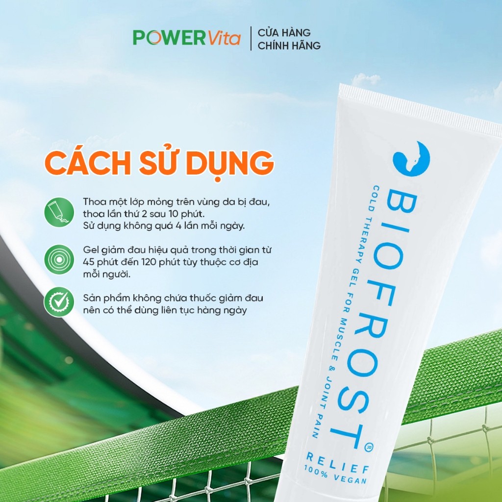 BIOFROST® RELIEF Gel Giảm Đau Tác Động Kép Lạnh - Nhập Khẩu Chính Hãng Phần Lan - Tuýp 100ml