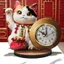 Sáng Tạo Mèo May Mắn Để Bàn Đồng Hồ Đồ Trang Trí May Mắn Con Lắc Để Bàn Phòng Khách Lối Vào Tủ Tivi Trang Trí De