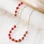 Sáng tạo Kết cấu kim loại tươi mát Vui nhộn Mini Tinh tế Kết hợp trái cây dễ thương Vòng cổ dâu tây
