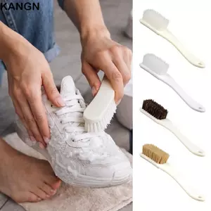 Bàn chải làm sạch ô tô KANGN, Tay cầm dài Bàn chải giày lông mềm, Đa chức năng tự nhiên làm sạch nội thất ô tô Bàn chải nội thất ô tô Nội thất bằng da