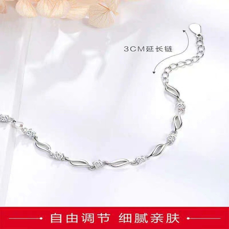 Vòng tay pha lê xanh nữ phong cách Hàn Quốc mới