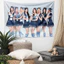 KPOP Hearts2Hearts 《 Lemon Tang 》 Tấm thảm treo tường có kẹp Tấm thảm Polyester Treo tường phòng ngủ