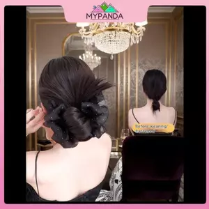 MYPANDA Low Bun Hairpiece Natural Fluffy Ba Of Head Phụ kiện tóc phong cách lười biếng Phụ kiện tóc Phần mở rộng tóc Tóc giả Tóc ghép tóc.
