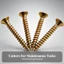 4 Miếng Mũi Nhọn Piano Caster Vít Countersunk Vít