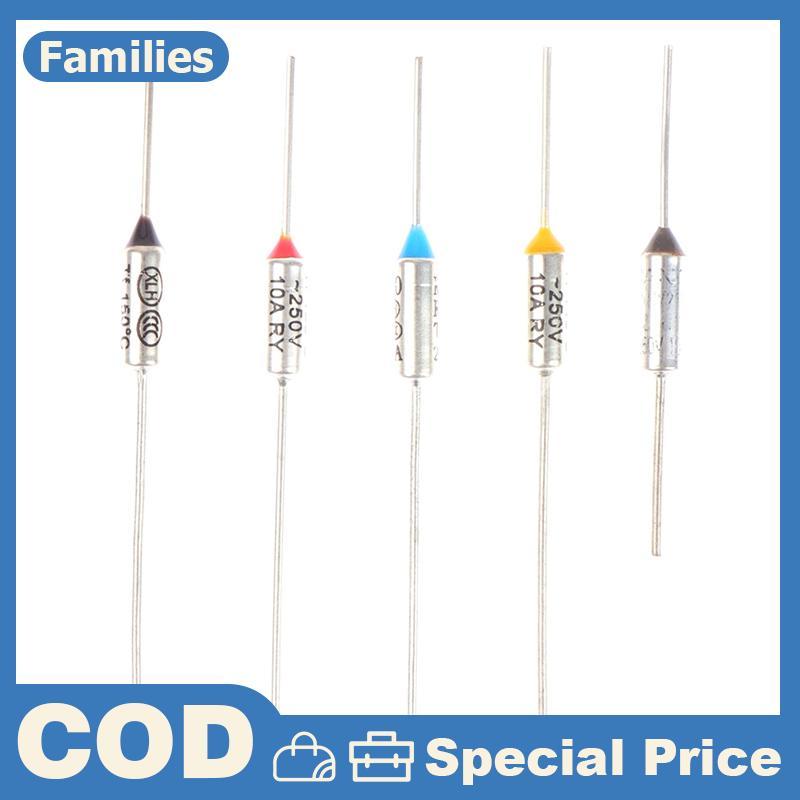 10 Chiếc Cầu Chì Nhiệt Kim Loại 10A 15A 250V Nhiệt Độ 142° 150° 172° 185° 216° Cho Nồi Cơm Điện