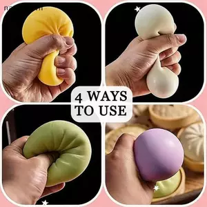 Đồ chơi Squishy bánh bao khổng lồ Giảm lo âu Đồ chơi thần tài Mô phỏng Thực phẩm Hấp Bun Nhồi bông mềm Bóp đàn áp Đồ chơi bột [VN]