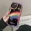 Ốp Lưng Cho OPPO A6 A5 A3 Pro A6X A6C A3X Reno 15 14 Pro 15F 5G Ốp Lưng Cầu Vồng Graffiti Trái Tim Tình Yêu Họa Tiết TPU Dễ Thương Kem Silicon Vồng Cạnh Camera Bảo Vệ Chống Sốc