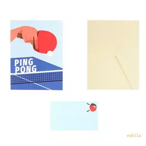 Exhila Nghệ Thuật 3D Popup Thiệp Chúc Mừng Ngày Của Cha Bóng Bàn Chủ Đề Giấy Thủ Công Thiệp Sinh Nhật Cho Bố