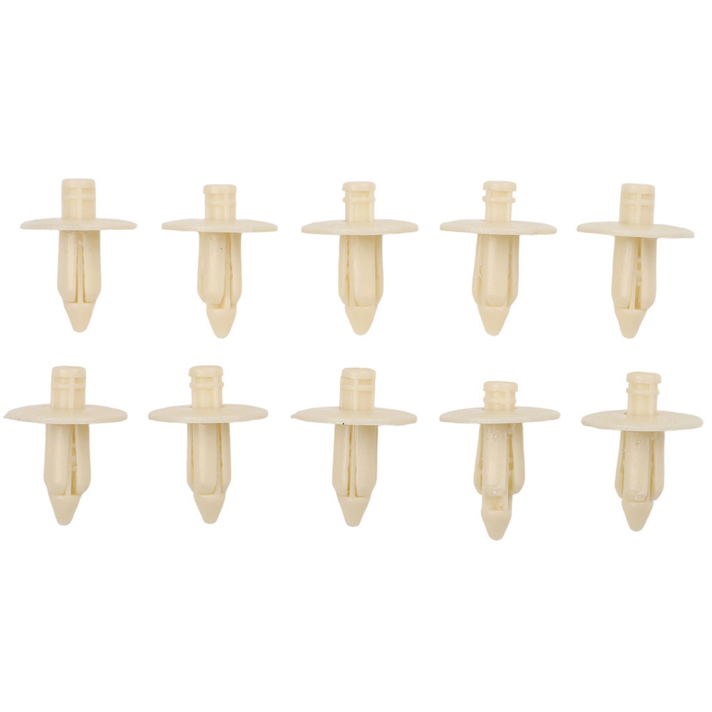 FENDER Đinh tán chắn bùn đẩy bằng nhựa đa năng (10 chiếc Đường kính lỗ 7mm)