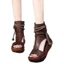 Giày Sandal Nữ Roman Hở Mũi Khóa Kéo Sau - Chất Liệu Da PU Mềm Mại Thoáng Mát Mùa Hè ✨Bubblu11.vn✨