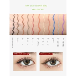 chuốt mắt mascara kẻ mắt bút kẻ bọng mắt 2 đầu Bút kẻ mắt Gel chính thức FLORTTE Not Easy to Smudge