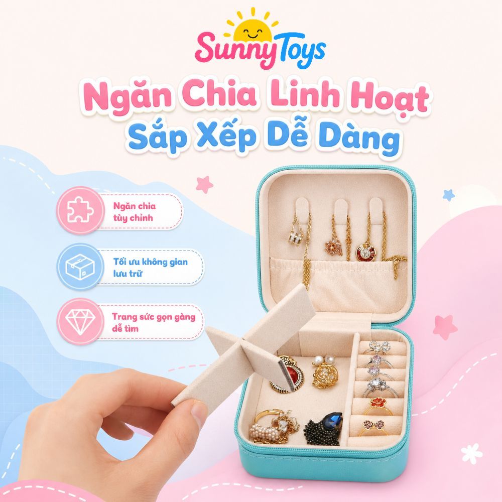 Hộp Phụ Kiện Làm Vòng 66 Món SunnyToys- Bộ Charm DIY Cho Bé Tự Thiết Kế Trang Sức