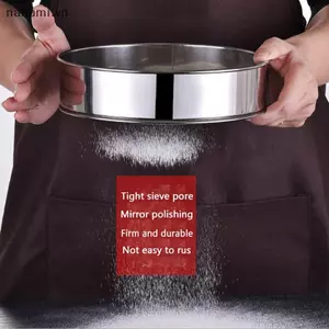 Kitchen Fine 60 # Lưới Bột Sifter Thép không gỉ Sàng Lọc Sifter [VN]