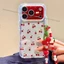 Ốp Điện Thoại Long Lanh Cherry Chain Cho iPhone 17 Pro Max 16 15 14 Vỏ Bảo Vệ Chống Sốc