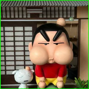 PS1 Crayon Shin-chan Nohara Shinnosuke Pouty Biểu Hiện Anime Dễ Thương Nhân Vật Hành Động Để Bàn Trang Trí SP1
