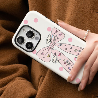 Ốp lưng bảo vệ hình nơ cho iPhone 11 12promax 13pro15pro 15promax 14 14promax 14promax 14pro 16 pro max 16 plus 17 17promax ốp lưng hai trong một