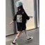Girls High Street hiphop Style Phiên bản Hàn Quốc Áo nửa tay